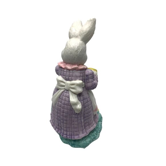 Easter Porcelain Bunny Rabbit Bisque New Jc Penneys With Water Ball Figure - Picture 3 of 5